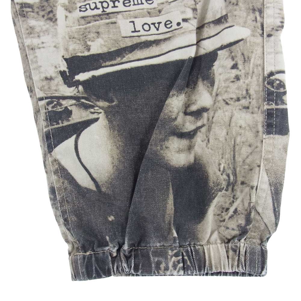 Supreme シュプリーム 19AW Supreme Is Love Skate Pant 総柄 プリント イージー スケート パンツ ブラウン系 M【中古】