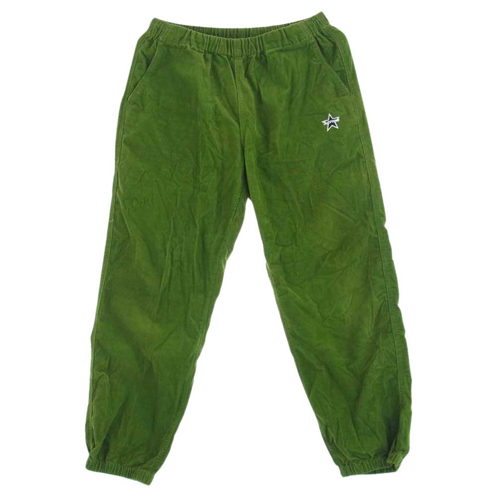 Supreme シュプリーム 19AW Corduroy Skate Pant コーデュロイ スケート イージー ジョガー パンツ グリーン系 M【中古】