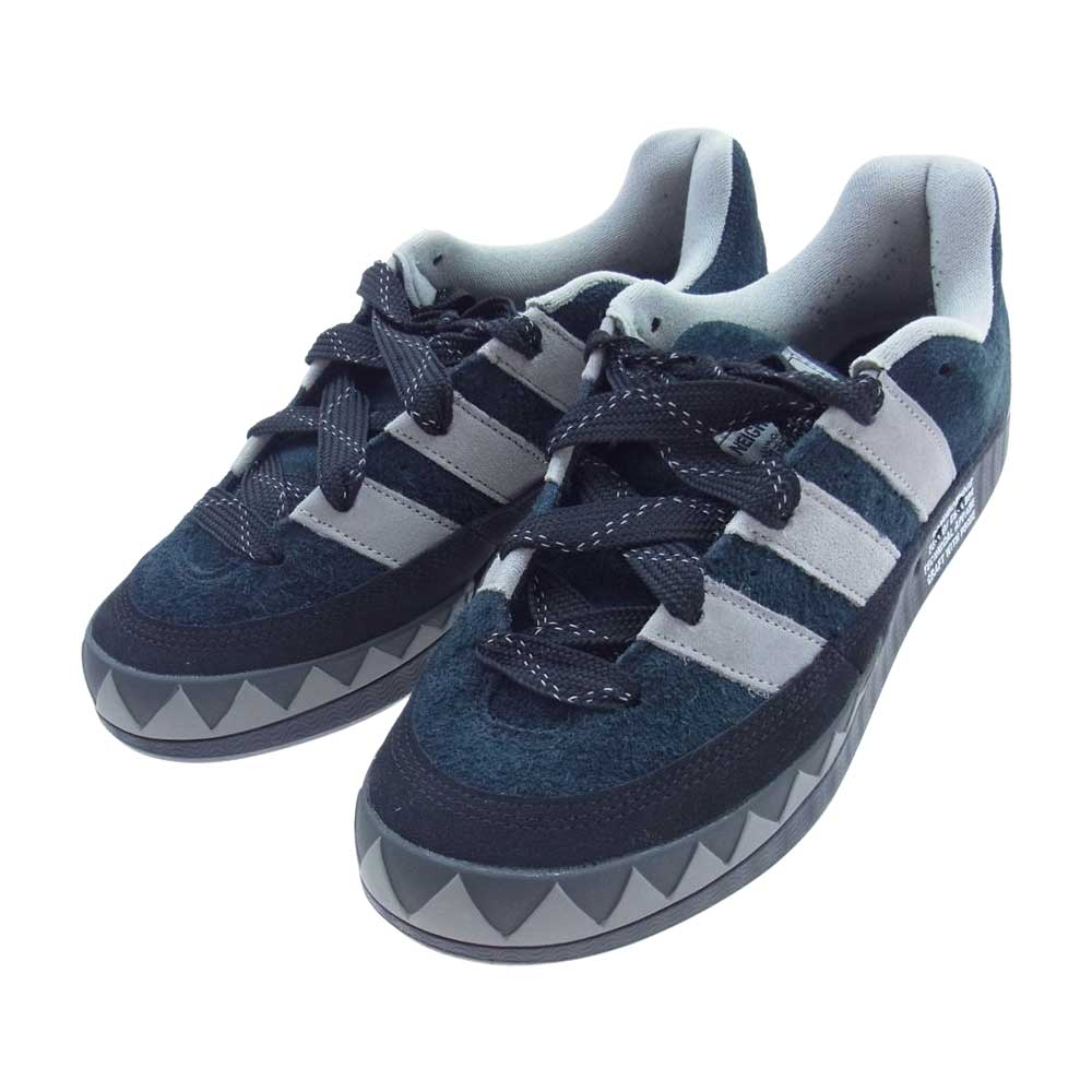 adidas アディダス HP6770 NEIGHBORHOOD ネイバーフッド ADIMATIC NBHD アディマティック スエード スニーカー ブラック系 グレー系 27.5cm【中古】
