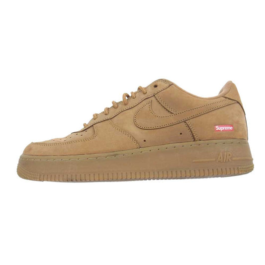 Supreme シュプリーム DN1555-200 × NIKE AIR FORCE 1 LOW W SP Wheat DN1555-200×ナイキ エア フォース ワン ロー フラックス ウィート ローカット スニーカー ブラウン系 28.5ｃｍ【中古】