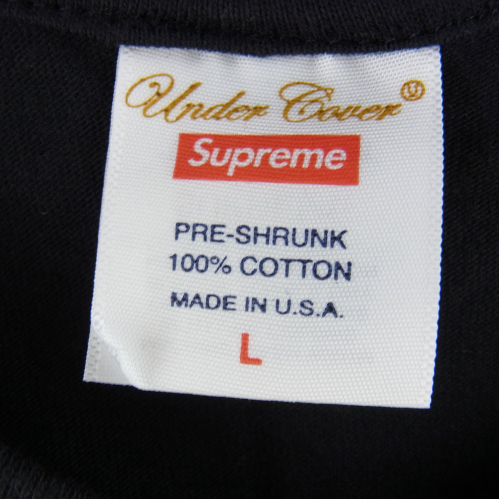 Supreme シュプリーム 23SS × UNDER COVER アンダーカバー Lupin tee ルパン 半袖 tシャツ ブラック ブラック系 L【新古品】【未使用】【中古】
