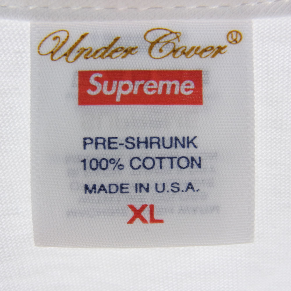 Supreme シュプリーム 23SS × UNDER COVER アンダーカバー Lupin tee ルパン 半袖 tシャツ ホワイト ホワイト系 XL【新古品】【未使用】【中古】