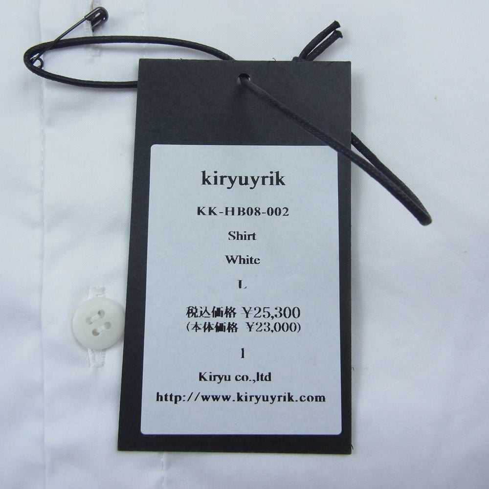 キリュウキリュウ 20AW KK-HB08-002 Broad Shirts ブロード 長袖 シャツ ホワイト系 L【中古】