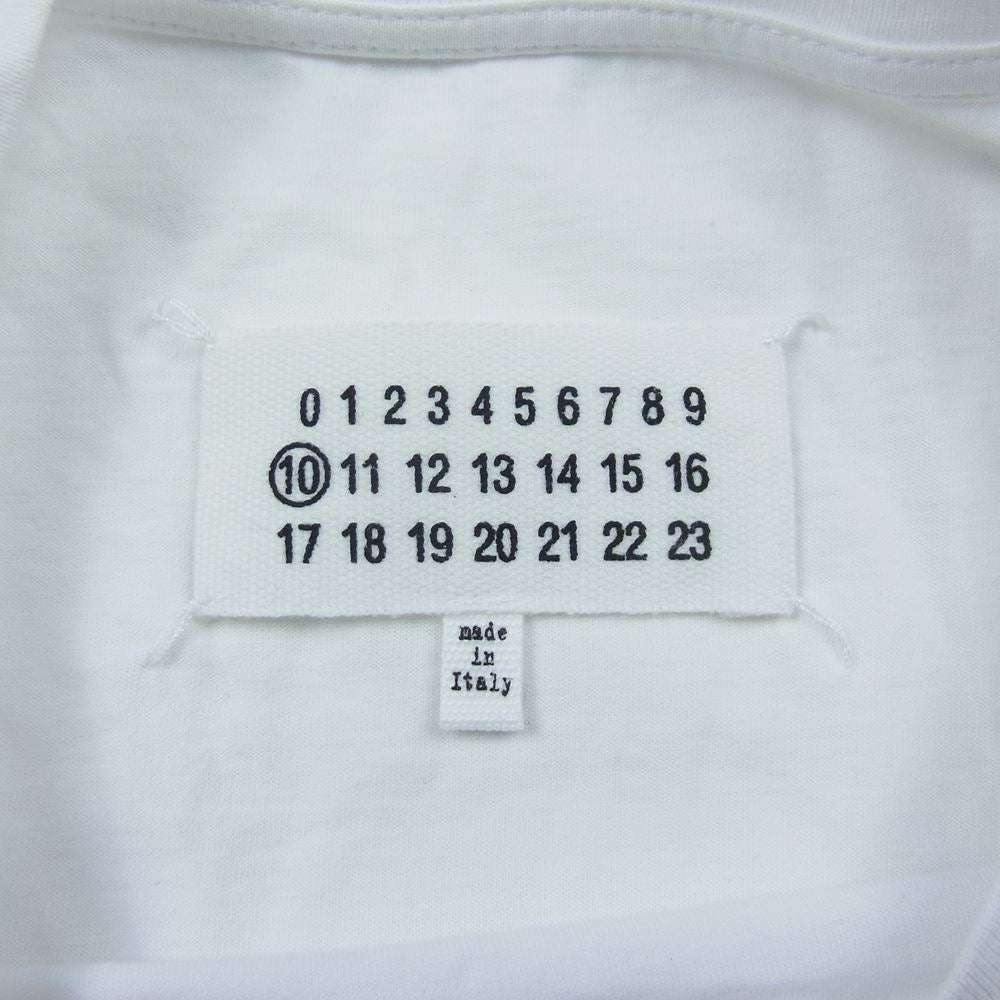MAISON MARGIELA メゾンマルジェラ 20SS S50GC0601 S22816 オーバーサイズ Spliced ロゴ Tシャツ ブラック系 ホワイト系 48【中古】