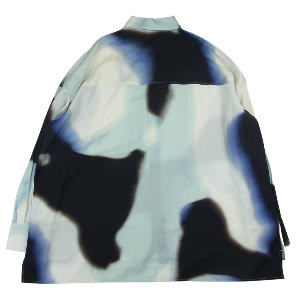 LOEWE ロエベ 22AW H526Y05WA0 アブストラクト シリコン プリント ウール シリコン メランジ 長袖 総柄 シャツ マルチカラー系 40【中古】