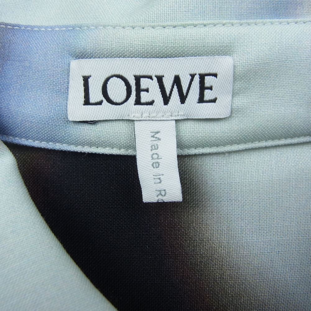LOEWE ロエベ 22AW H526Y05WA0 アブストラクト シリコン プリント ウール シリコン メランジ 長袖 総柄 シャツ マルチカラー系 40【中古】