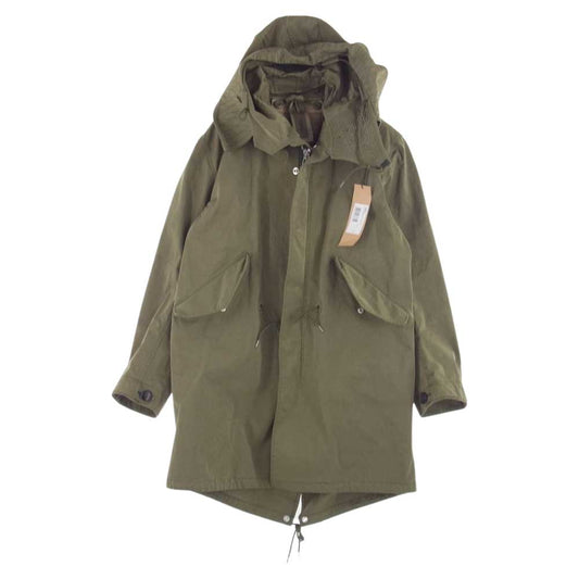 テンシー 13CTCUKO Parka 高密度 ナイロンベンタイルミリクロス モッズ パーカー フード コート モスグリーン系 48【中古】