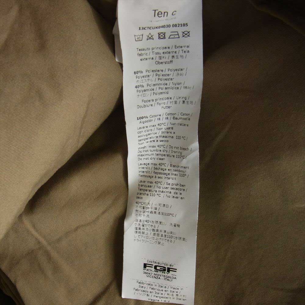 テンシー 13CTCUKO Parka 高密度 ナイロンベンタイルミリクロス モッズ パーカー フード コート モスグリーン系 48【中古】