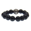 CHROME HEARTS クロムハーツ（原本無） BEAD 4mm SML-BL ビーズ リング  ブラック系 シルバー系【中古】