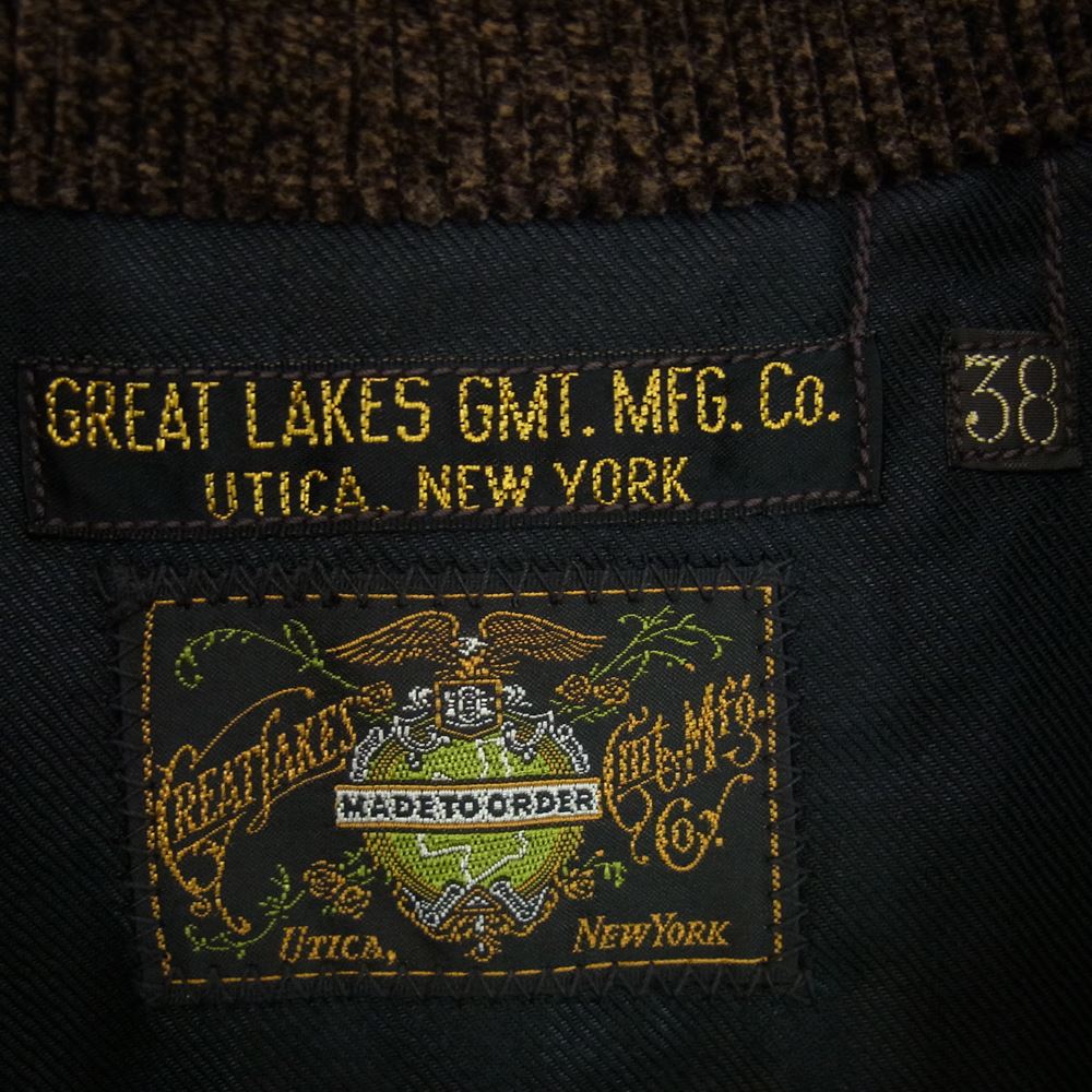 FREEWHEELERS フリーホイーラーズ Great Lakes Gmt. Mfg. Co. グレイトレイクス コーデュロイ スポーツ ジャケット ブロードヴィッチ ショールカラー ブラウン系 38【中古】