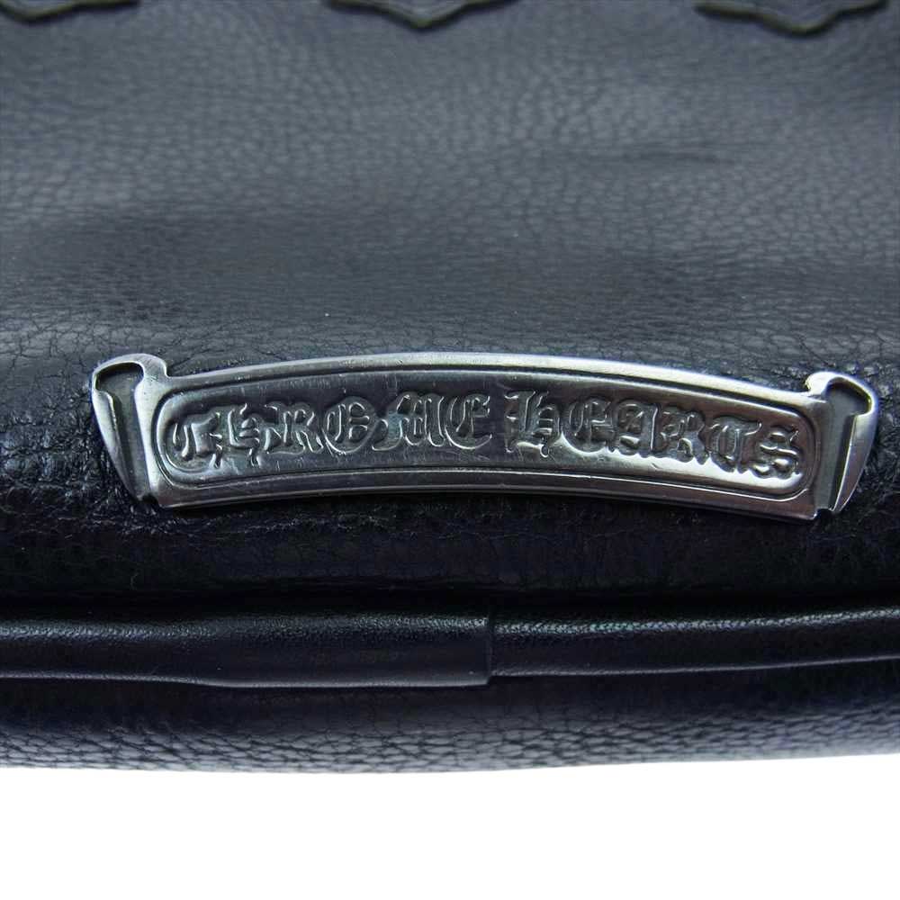 CHROME HEARTS クロムハーツ（原本無） 現行型 CHチャーム付 GYM ジム バッグ スモール レザー バッグ ブラック系【中古】