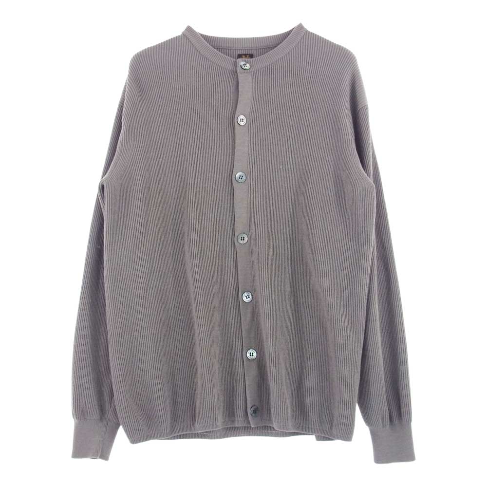 バトナー BN-20FW-071 for SHIPS シップス HARD TWIST CREW NECK CARDIGAN ハード ツイスト クルーネック カーディガン グリーン系 3【中古】