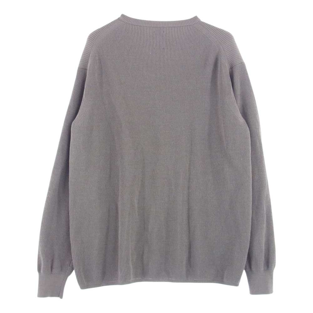 バトナー BN-20FW-071 for SHIPS シップス HARD TWIST CREW NECK CARDIGAN ハード ツイスト クルーネック カーディガン グリーン系 3【中古】