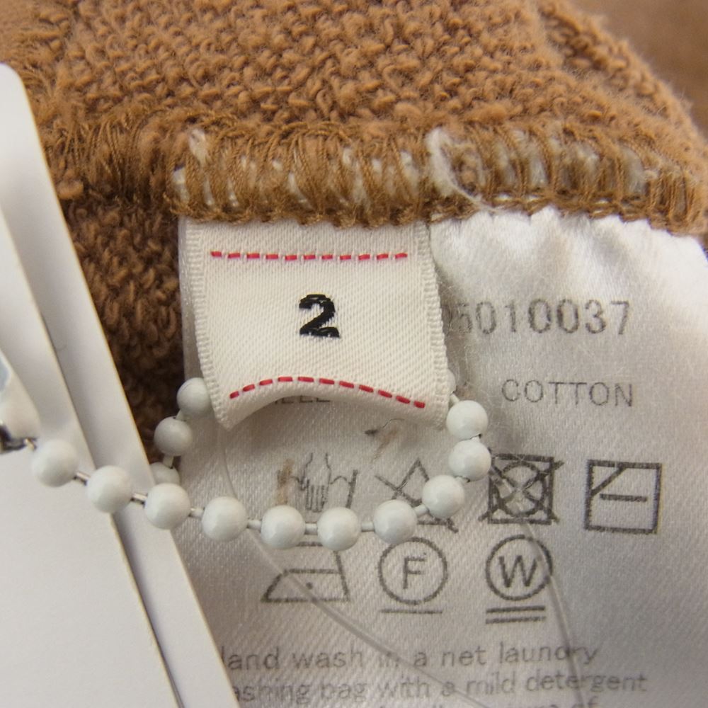 VISVIM ビズビム 18AW 0118205010037 JUMBO HOODIE P.O NUMBERING ジャンボ フーディー プルオーバー パーカー ブラウン系 2【中古】