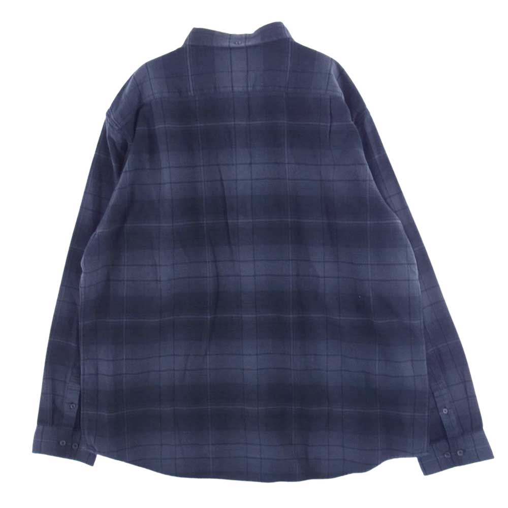 Supreme シュプリーム 23SS Shadow Plaid Flannel Shirt シャドウプレイド フランネル ボタンダウン チェック シャツ ダークグレー系 XXL【中古】