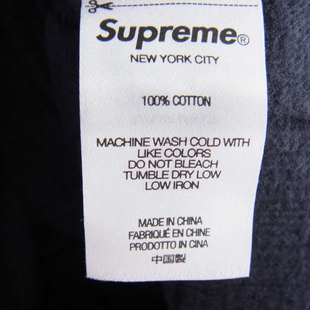 Supreme シュプリーム 23SS Shadow Plaid Flannel Shirt シャドウプレイド フランネル ボタンダウン チェック シャツ ダークグレー系 XXL【中古】