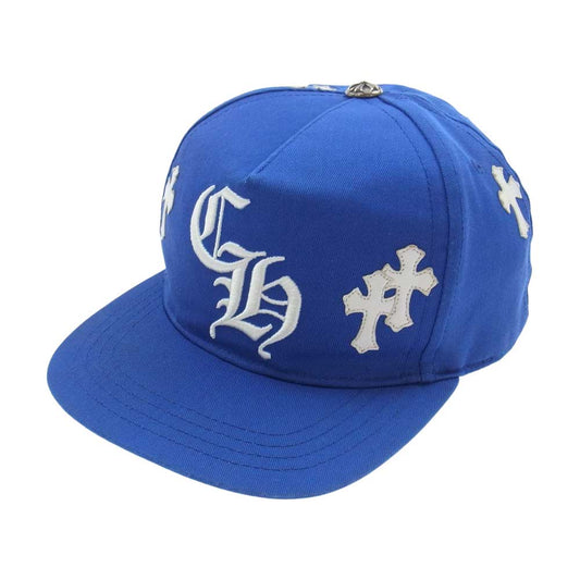 CHROME HEARTS クロムハーツ（原本無） CH BASEBALL CAP クロスパッチ ベースボール キャップ ブルー系【中古】