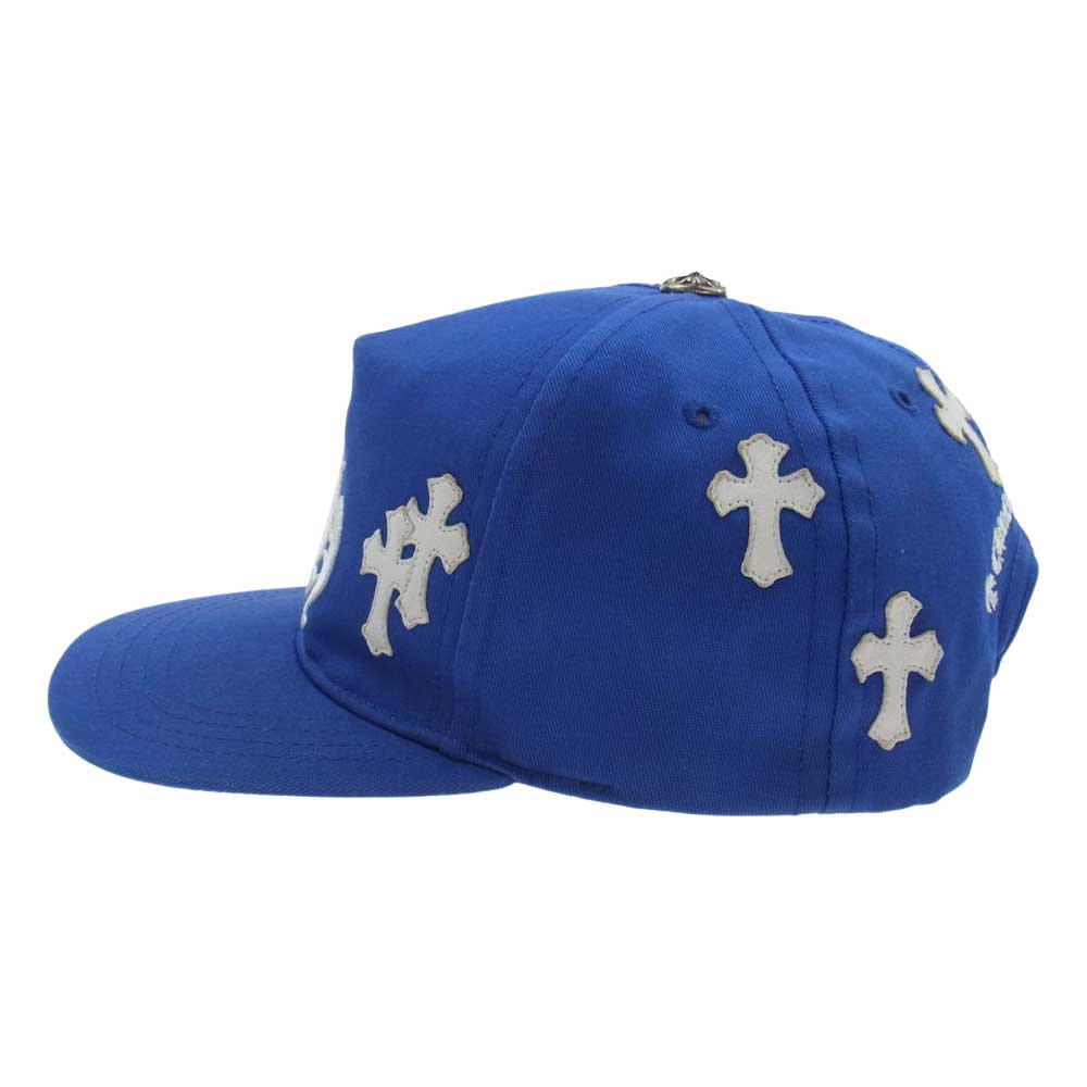 CHROME HEARTS クロムハーツ（原本無） CH BASEBALL CAP クロスパッチ ベースボール キャップ ブルー系【中古】