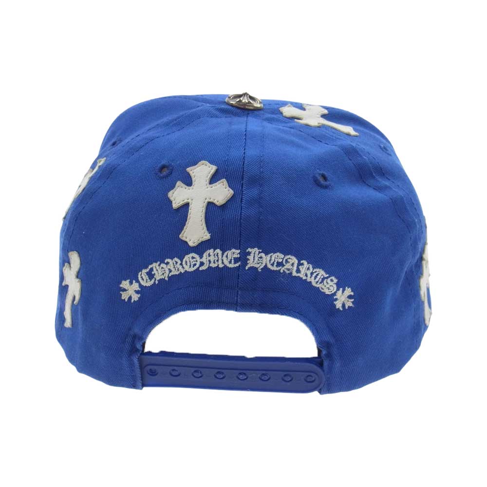 CHROME HEARTS クロムハーツ（原本無） CH BASEBALL CAP クロスパッチ ベースボール キャップ ブルー系【中古】