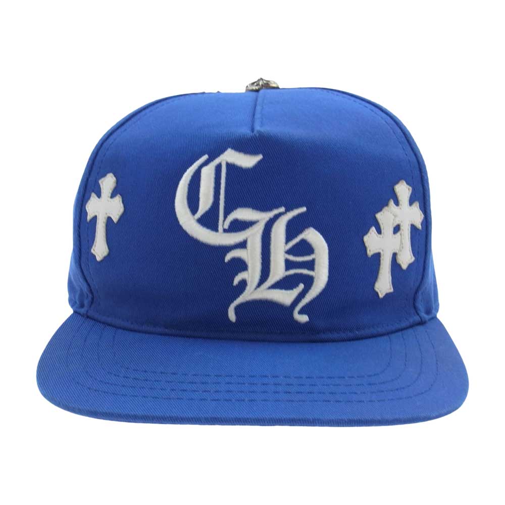 CHROME HEARTS クロムハーツ（原本無） CH BASEBALL CAP クロスパッチ ベースボール キャップ ブルー系【中古】