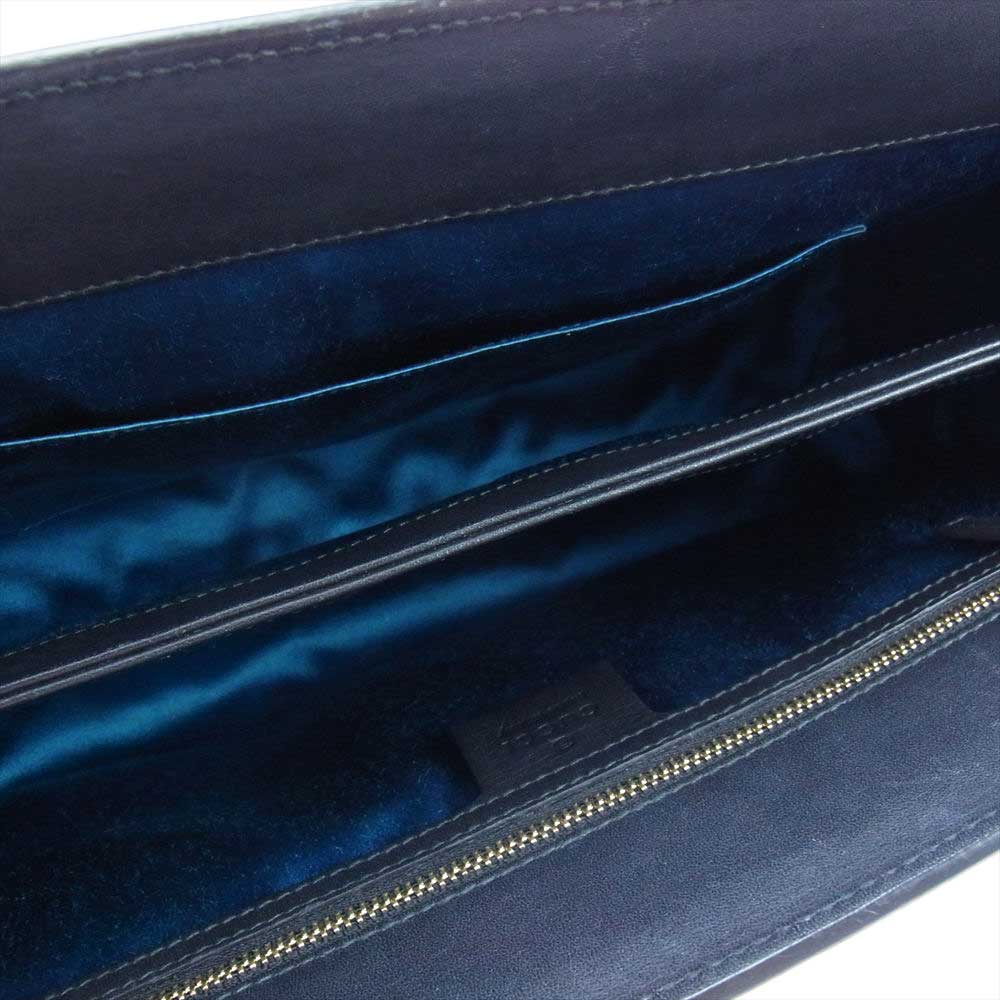 GUCCI グッチ 503877 オフィディア スモール ドラゴン 刺繍 エンブロイダリ― チェーン ショルダーバッグ ブラック系 ダークネイビー系【中古】