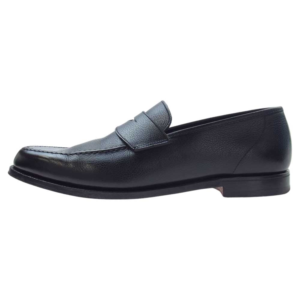 CROCKETT&JONES クロケットアンドジョーンズ 25965A-G21L1-BJ 英国製 バーニーズニューヨーク限定 別注 366ラスト SELSEY セルシー レザー コインローファー ブラック系 8.5【中古】