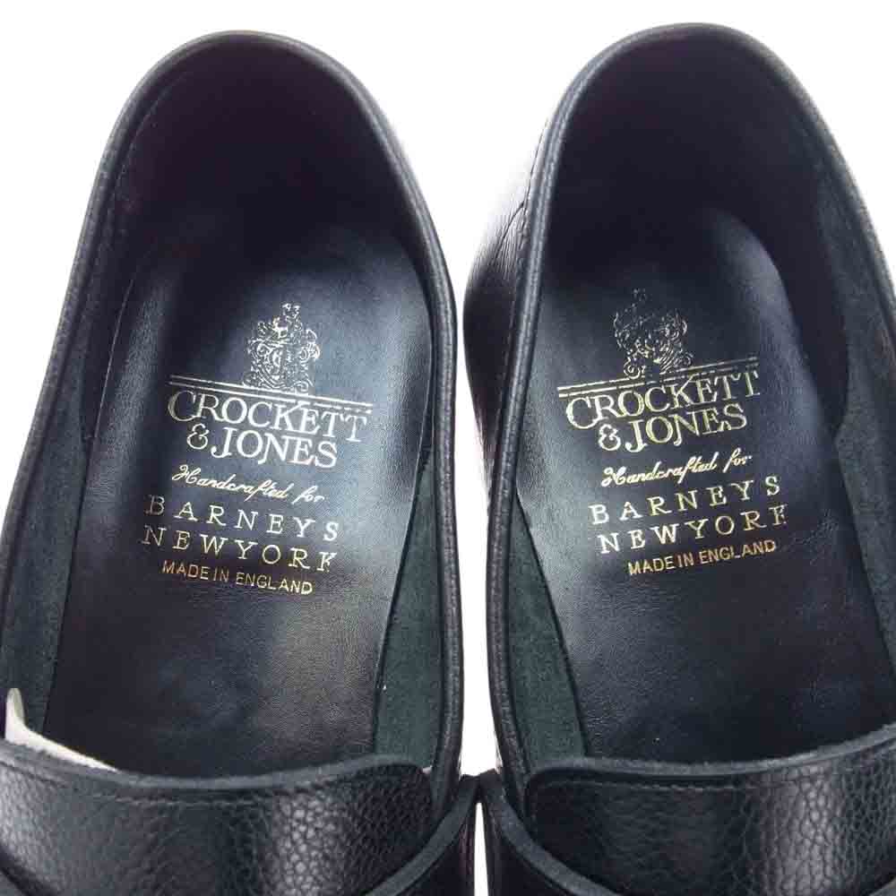 CROCKETT&JONES クロケットアンドジョーンズ 25965A-G21L1-BJ 英国製 バーニーズニューヨーク限定 別注 366ラスト SELSEY セルシー レザー コインローファー ブラック系 8.5【中古】
