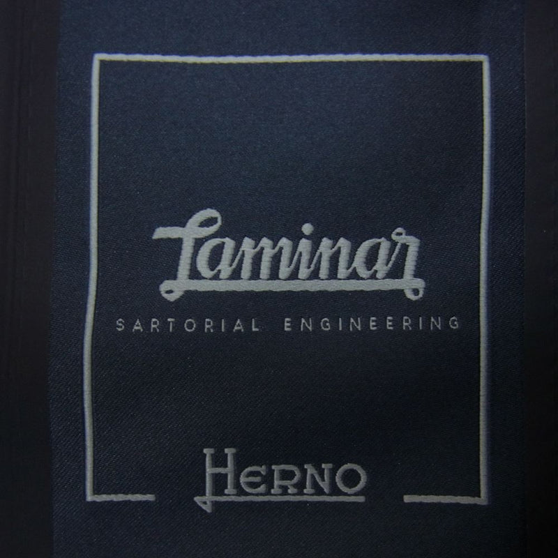 Herno ヘルノ Laminar ラミナー 2レイヤー MA-1 ブルゾン シェルジャケット ネイビー系 44【新古品】【未使用】【中古】