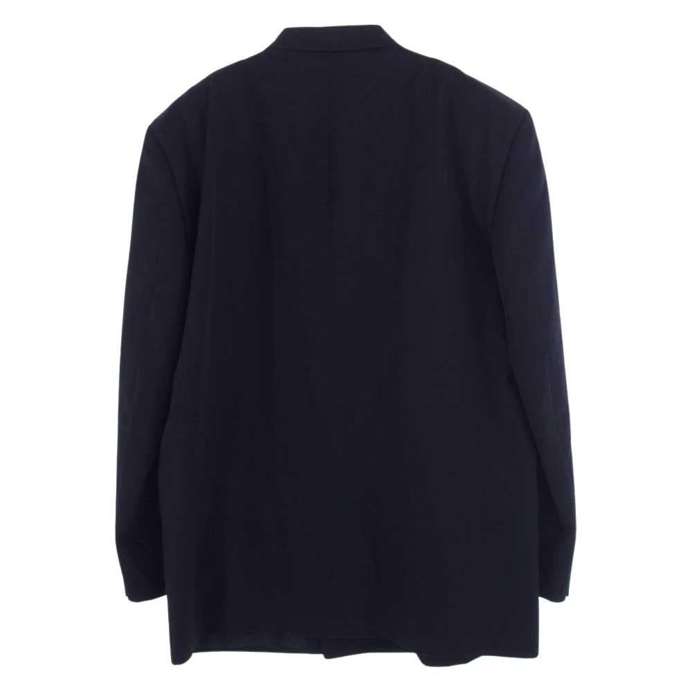 COMME des GARCONS HOMME コムデギャルソンオム HS-08001M AD1994 ピークドラペル ダブル ウール テーラードジャケット 2タック ワイドスラックスパンツ  セットアップ ブラック系 M【中古】