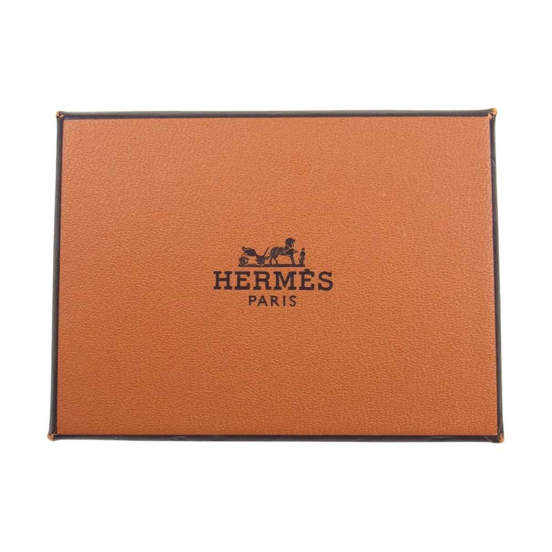 HERMES エルメス シルバー金具 □H刻印 アピ3 レザー ブレスレット ライトブラウン系【中古】