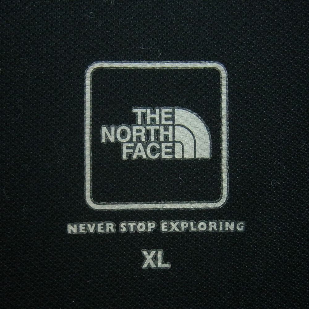 THE NORTH FACE ノースフェイス NT21738 Polo Shirt ロゴ ポロ 半袖 シャツ 中国製 ブラック系 XL【中古】