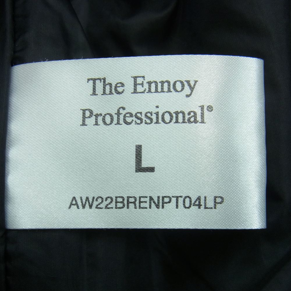 エンノイプロフェッショナル 22AW スタイリスト私物 Nylon Pants ナイロン パンツ ダークネイビー系 L【中古】
