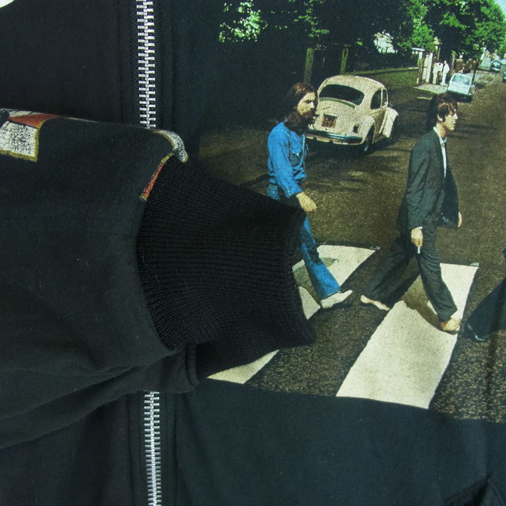 オールドパーク OP-440 FLIGHT JACKET TEE ザ ビートルズ オーバーサイズ リメイク ボンバー フライト ジャケット ブルゾン ブラック系 M【中古】