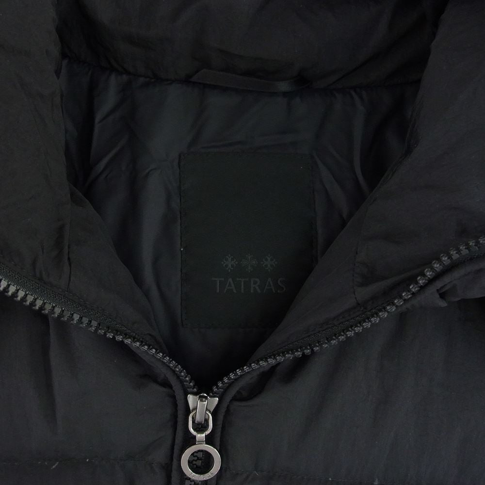 TATRAS タトラス LTA18A4496 POLITEAMA ポリテアマ フード着脱可能 ダウンコート ダウンジャケット ブラック系 05：XXL【中古】