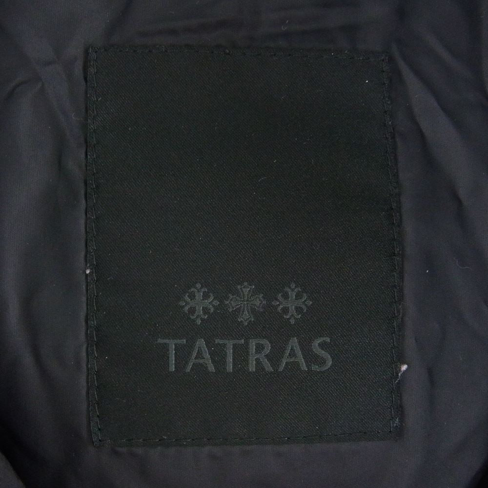 TATRAS タトラス LTA18A4496 POLITEAMA ポリテアマ フード着脱可能 ダウンコート ダウンジャケット ブラック系 05：XXL【中古】