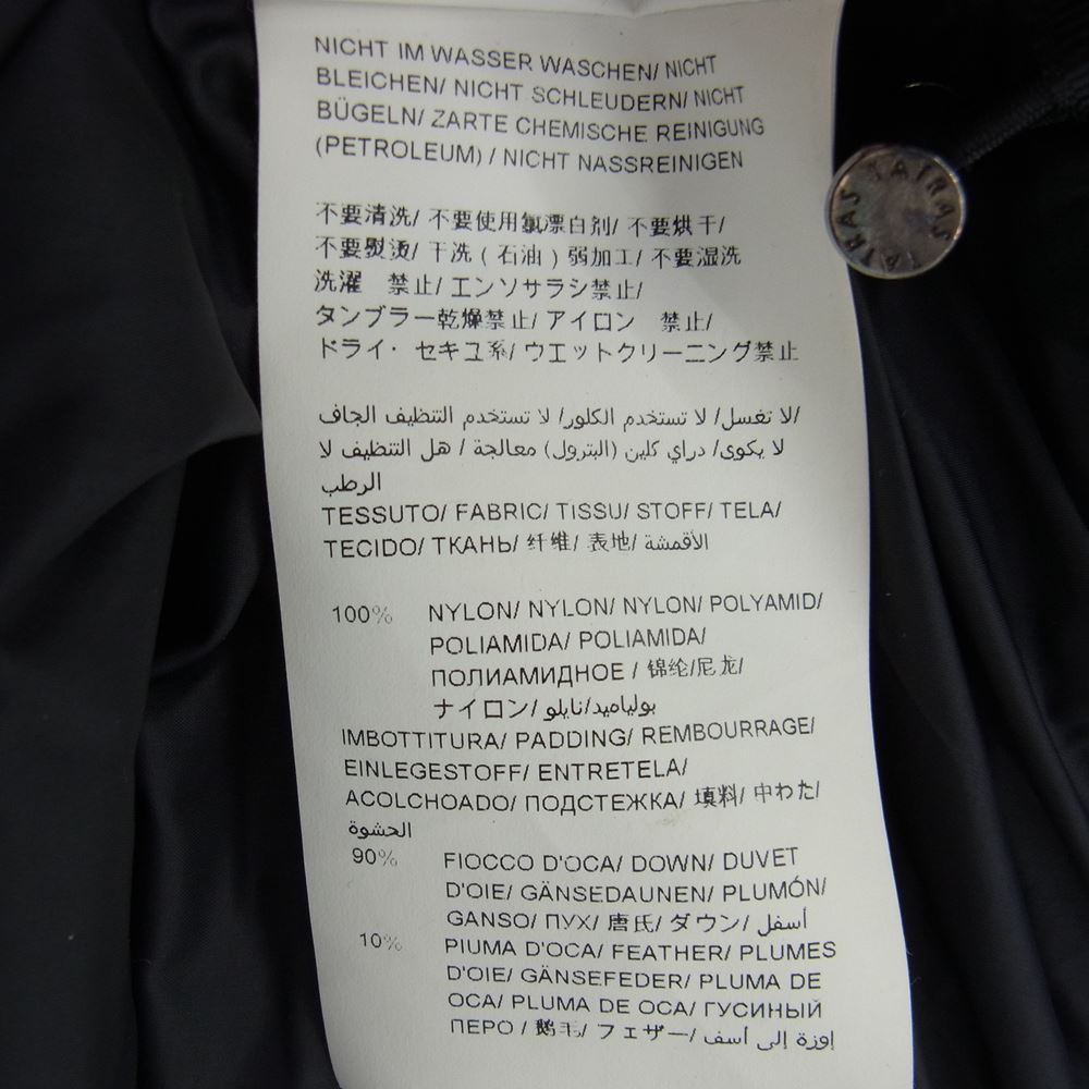 TATRAS タトラス LTA18A4496 POLITEAMA ポリテアマ フード着脱可能 ダウンコート ダウンジャケット ブラック系 05：XXL【中古】