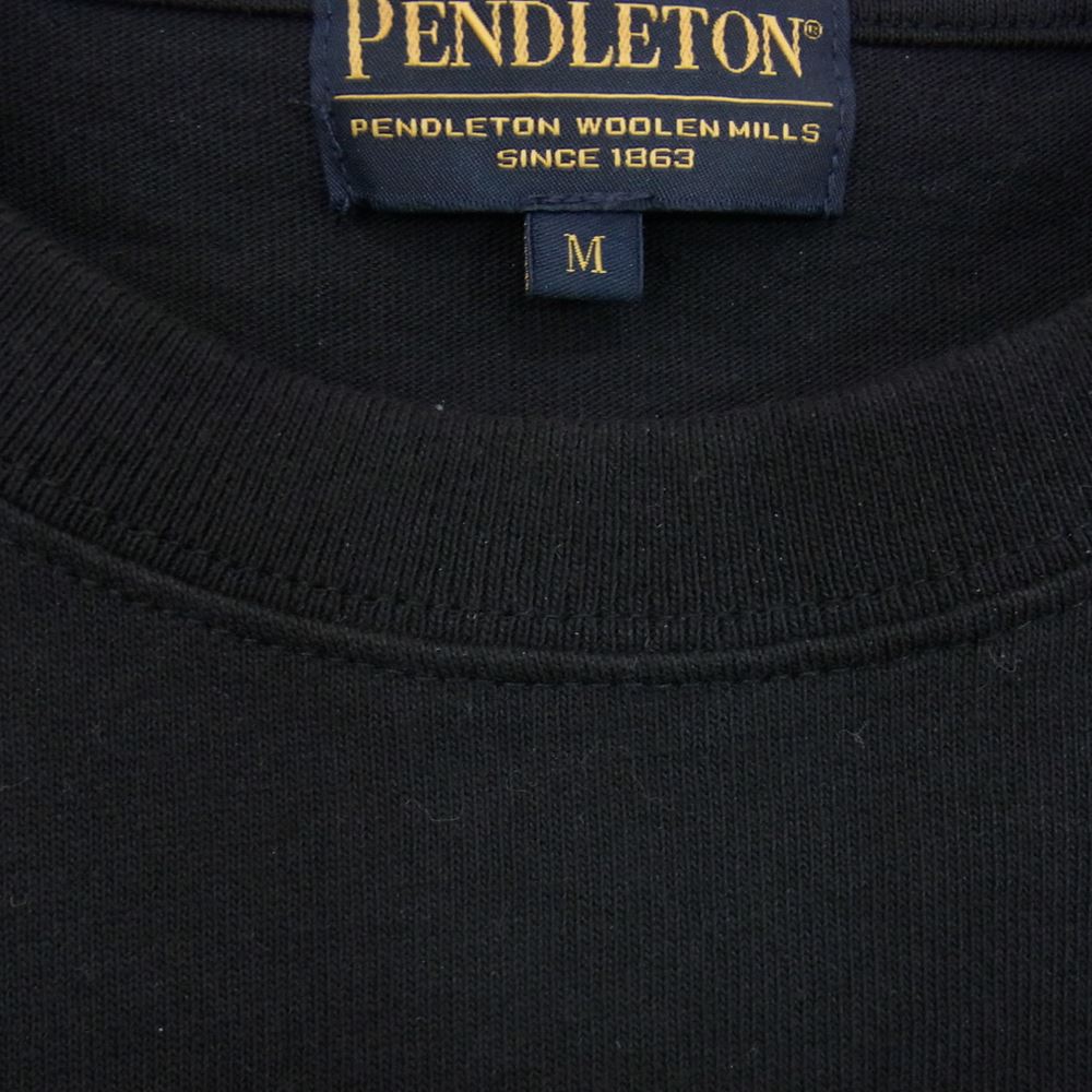 PENDLETON ペンドルトン  2475-9002 L/S Back Print Tee バック プリント 長袖 Tシャツ ブラック系 M【中古】