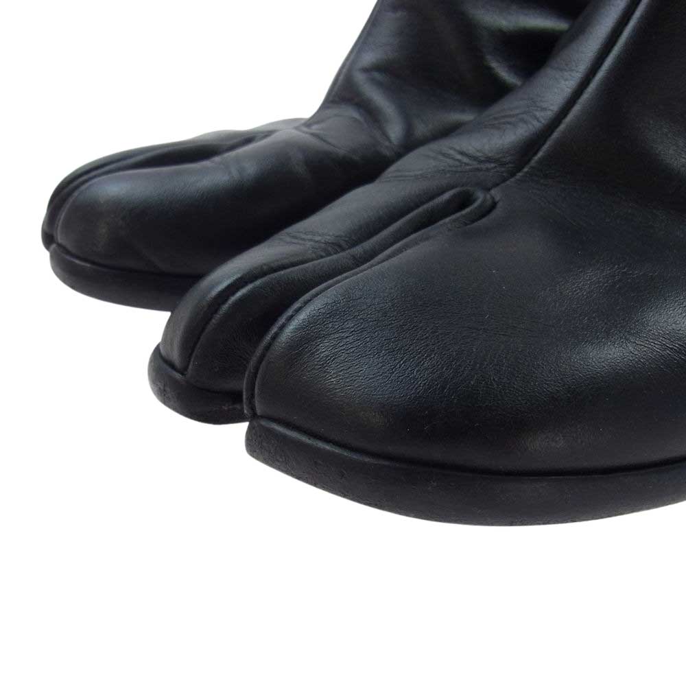 MAISON MARGIELA メゾンマルジェラ 19SS S57WU0132 22ライン Tabi タビ レザー 足袋ブーツ ヒール ブーツ ブラック ブラック系 43【中古】