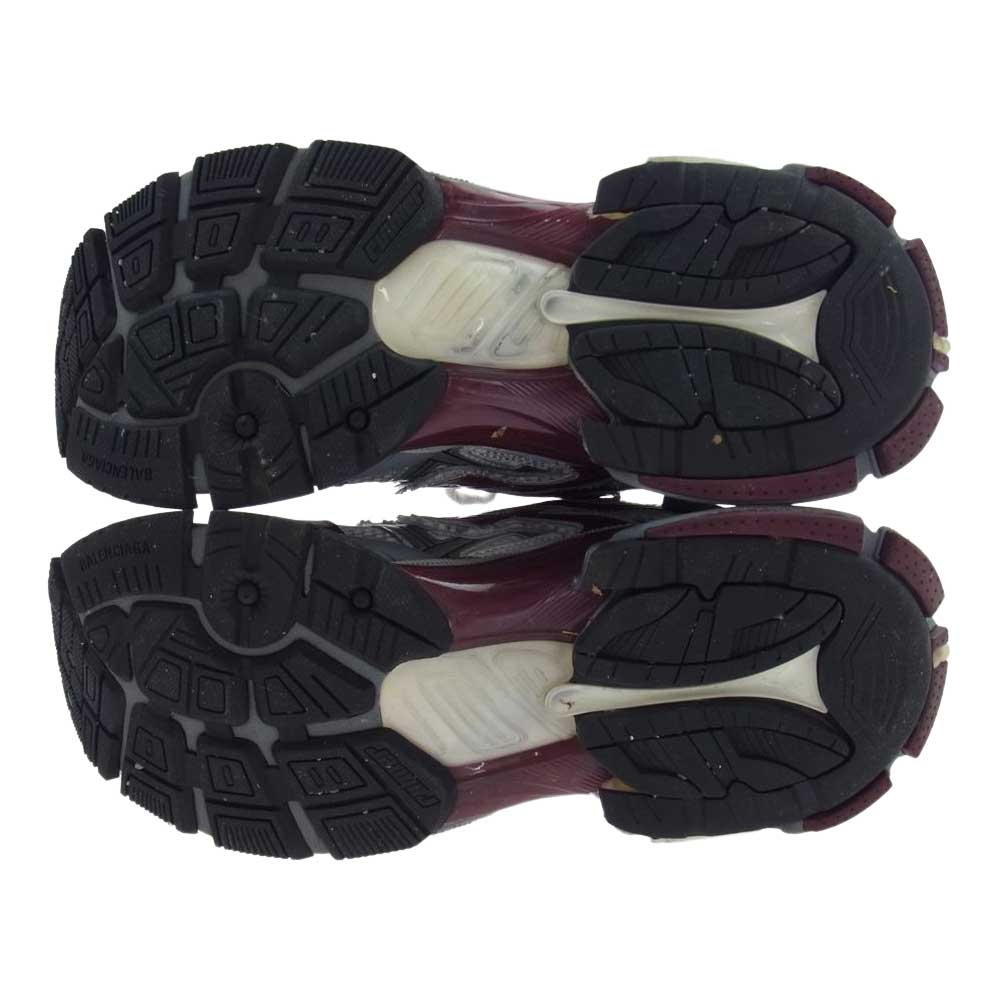 BALENCIAGA バレンシアガ 677403 RUNNER ランナー メッシュ ナイロン ボルドー スニーカー グレー グレー系 27.5【中古】
