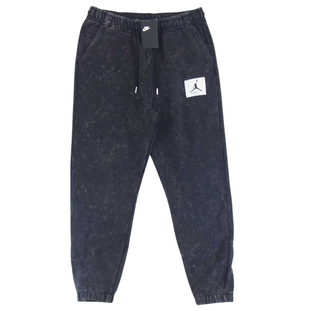NIKE ナイキ DR3090-010 JORDAN BRAND ジョーダンブランド AS M J ESS STMT WASH FLC PANT ウォッシュデニムプリント スウェット ジョガーパンツ ブラック系 L【中古】