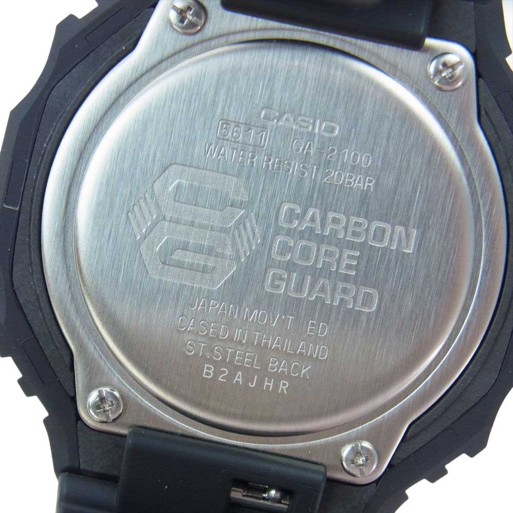 CASIO G-SHOCK カシオ ジーショック GA-2100-1A1JF カーボンコアガード デジアナ リストウォッチ 時計 ブラック系【極上美品】【中古】