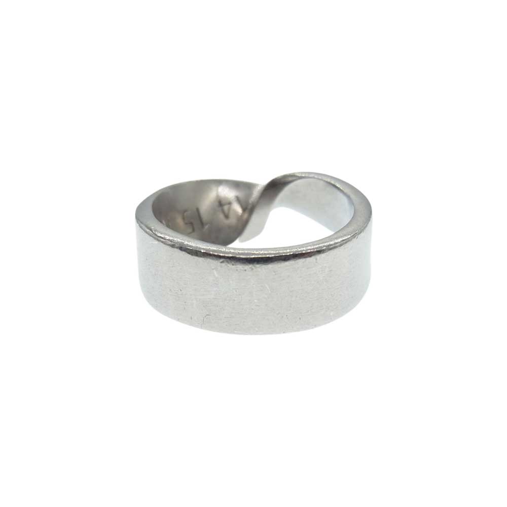 MAISON MARGIELA メゾンマルジェラ TWIST RING ツイスト ナンバー リング  シルバー系 19号【中古】