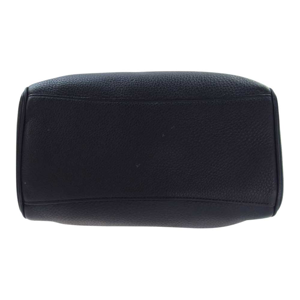 COACH コーチ F36677 ペブルドレザー ミニ ベネット サッチェル 2way ハンドバッグ ショルダーバッグ ネイビー系【中古】