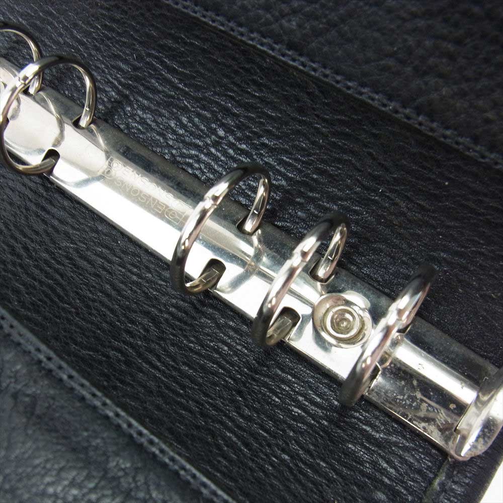 CHROME HEARTS クロムハーツ（原本無） AGENDA PLAIN アジェンダ クロスボールボタン 手帳 カバー ブラック系【中古】