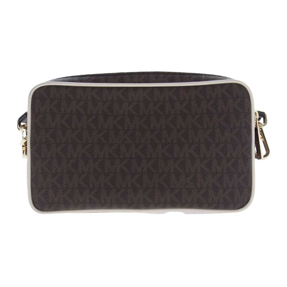 Michael Kors マイケルコース MKモノグラム ミニ ショルダーバッグ ブラウン系【美品】【中古】