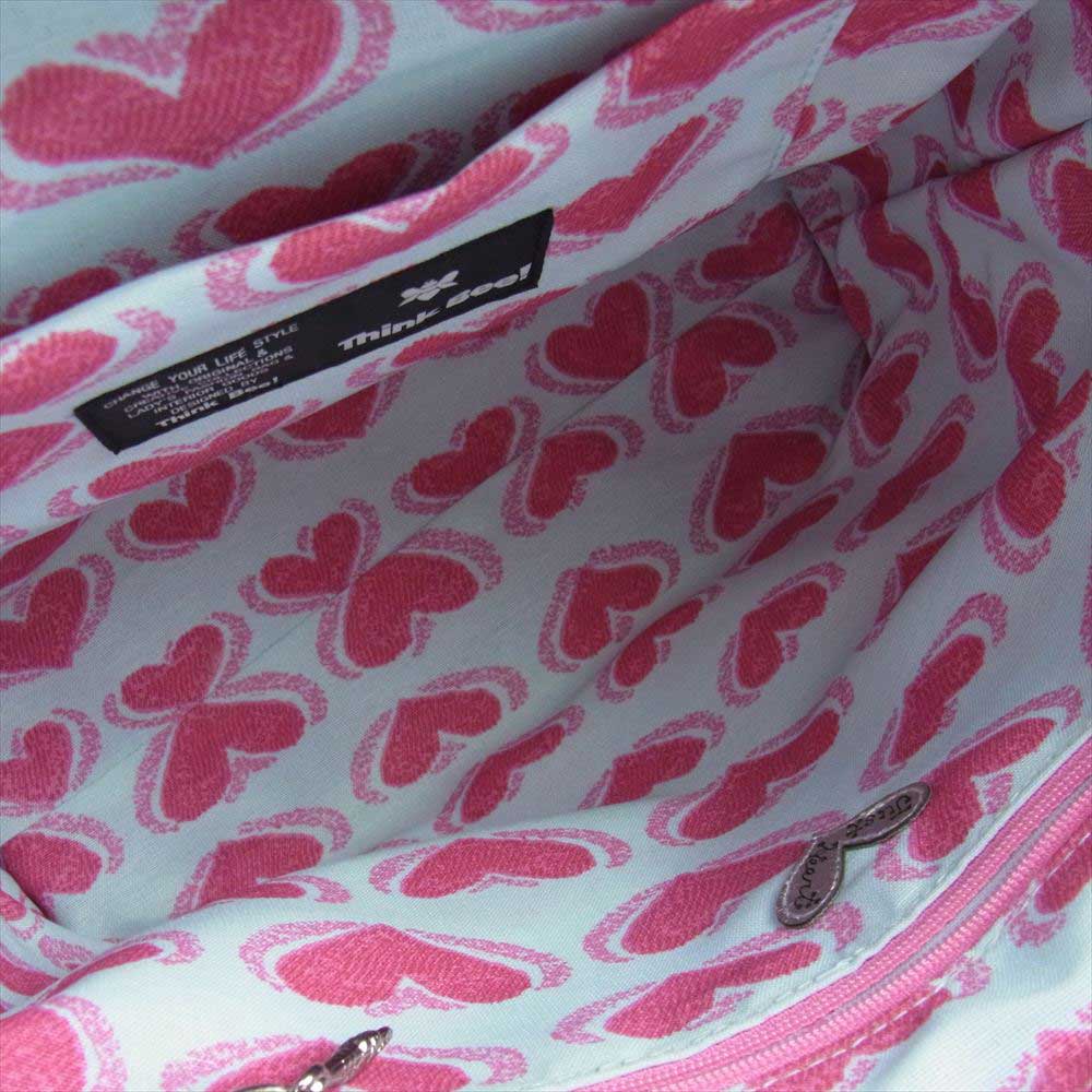 シンクビー ジャストハート パッチワーク 素材切替 トートバッグ ハンドバッグ マルチカラー系【中古】