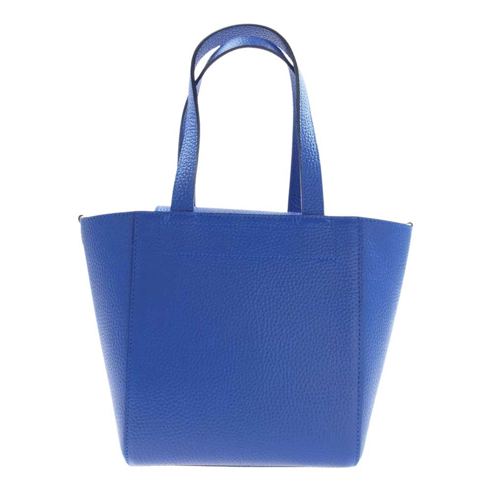 エーディーエムジェイ ロイヤルブルー クリスタル ビー レザー トートバッグ ブルー系【極上美品】【中古】