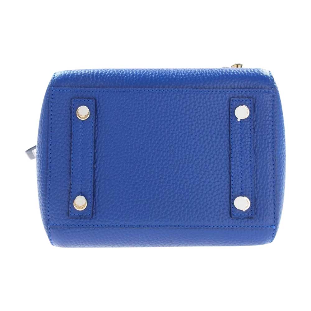 エーディーエムジェイ ロイヤルブルー クリスタル ビー レザー トートバッグ ブルー系【極上美品】【中古】