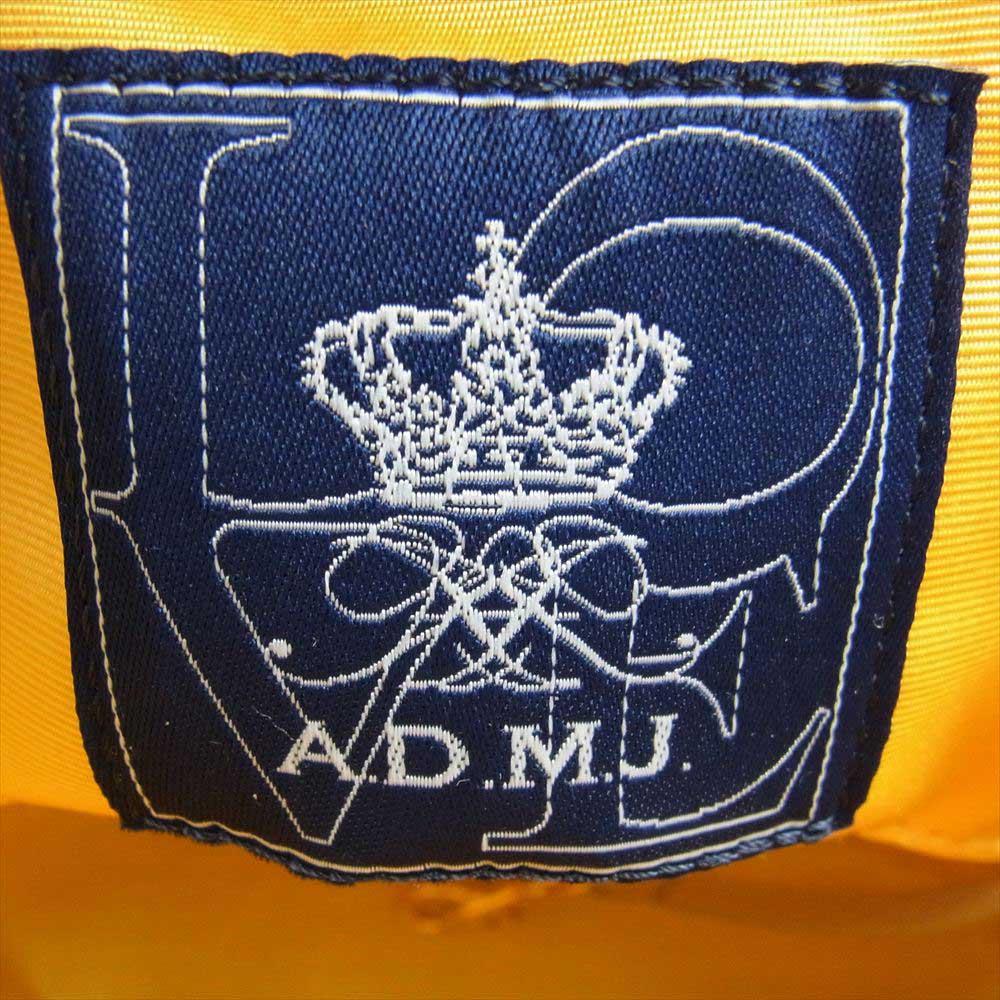 エーディーエムジェイ ロイヤルブルー クリスタル ビー レザー トートバッグ ブルー系【極上美品】【中古】