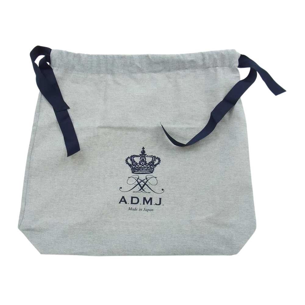 エーディーエムジェイ ロイヤルブルー クリスタル ビー レザー トートバッグ ブルー系【極上美品】【中古】